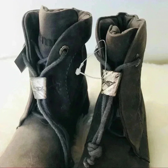 New Giugiaro Bumper Leather Italy Boots Shoes - Picture 8 of 12